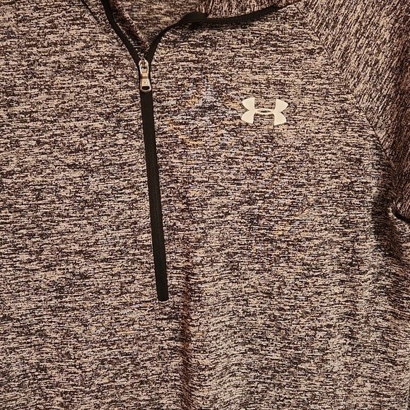 Under Armour Heatgear Women's Gray Quarter Zip Loose Fit Athletic Top Size M - Picture 2 of 6